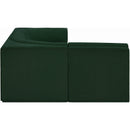  Manufacturer Color_Green -- Ollie 98" Green Boucle Fabric Upholstered 4 pc Modular Sectional IMAGE 6