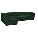  Manufacturer Color_Green -- Ollie 128" Green Boucle Fabric Upholstered 5 pc Modular Sectional IMAGE 15