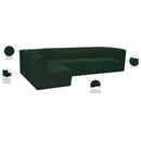  Manufacturer Color_Green -- Ollie 128" Green Boucle Fabric Upholstered 5 pc Modular Sectional IMAGE 16