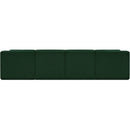  Manufacturer Color_Green -- Ollie 128" Green Boucle Fabric Upholstered 5 pc Modular Sectional IMAGE 3