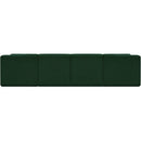 Meridian Ollie Green Boucle Fabric Modular Sectional IMAGE 3