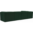  Manufacturer Color_Green -- Ollie 128" Green Boucle Fabric Upholstered 5 pc Modular Sectional IMAGE 4