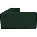  Manufacturer Color_Green -- Ollie 128" Green Boucle Fabric Upholstered 5 pc Modular Sectional IMAGE 7