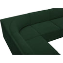  Manufacturer Color_Green -- Ollie 98" Green Boucle Fabric Upholstered 5 pc Modular Sectional IMAGE 11