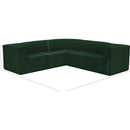  Manufacturer Color_Green -- Ollie 98" Green Boucle Fabric Upholstered 5 pc Modular Sectional IMAGE 13