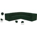  Manufacturer Color_Green -- Ollie 98" Green Boucle Fabric Upholstered 5 pc Modular Sectional IMAGE 14