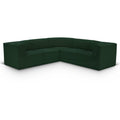  Manufacturer Color_Green -- Ollie 98" Green Boucle Fabric Upholstered 5 pc Modular Sectional IMAGE 1