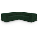 Manufacturer Color_Green -- Ollie 98" Green Boucle Fabric Upholstered 5 pc Modular Sectional IMAGE 1