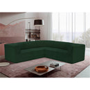  Manufacturer Color_Green -- Ollie 98" Green Boucle Fabric Upholstered 5 pc Modular Sectional IMAGE 2