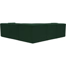  Manufacturer Color_Green -- Ollie 98" Green Boucle Fabric Upholstered 5 pc Modular Sectional IMAGE 3