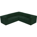  Manufacturer Color_Green -- Ollie 98" Green Boucle Fabric Upholstered 5 pc Modular Sectional IMAGE 5