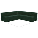  Manufacturer Color_Green -- Ollie 94" Green Boucle Fabric Upholstered 5 pc Modular Sectional IMAGE 10