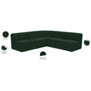 Meridian Ollie Green Boucle Fabric Modular Sectional IMAGE 11