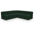  Manufacturer Color_Green -- Ollie 94" Green Boucle Fabric Upholstered 5 pc Modular Sectional IMAGE 1