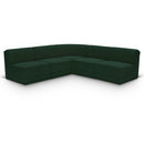  Manufacturer Color_Green -- Ollie 94" Green Boucle Fabric Upholstered 5 pc Modular Sectional IMAGE 1
