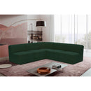  Manufacturer Color_Green -- Ollie 94" Green Boucle Fabric Upholstered 5 pc Modular Sectional IMAGE 2