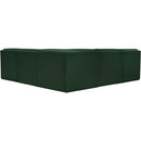  Manufacturer Color_Green -- Ollie 94" Green Boucle Fabric Upholstered 5 pc Modular Sectional IMAGE 3