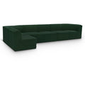  Manufacturer Color_Green -- Ollie 158" Green Boucle Fabric Upholstered 6 pc Modular Sectional IMAGE 1