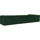  Manufacturer Color_Green -- Ollie 158" Green Boucle Fabric Upholstered 6 pc Modular Sectional IMAGE 4