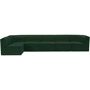  Manufacturer Color_Green -- Ollie 158" Green Boucle Fabric Upholstered 6 pc Modular Sectional IMAGE 5