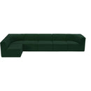  Manufacturer Color_Green -- Ollie 158" Green Boucle Fabric Upholstered 6 pc Modular Sectional IMAGE 6