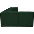  Manufacturer Color_Green -- Ollie 158" Green Boucle Fabric Upholstered 6 pc Modular Sectional IMAGE 7