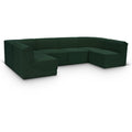  Manufacturer Color_Green -- Ollie 128" Green Boucle Fabric Upholstered 6 pc Modular Sectional IMAGE 1