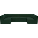 Meridian Ollie Green Boucle Fabric Modular Sectional IMAGE 4