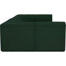  Manufacturer Color_Green -- Ollie 128" Green Boucle Fabric Upholstered 6 pc Modular Sectional IMAGE 6