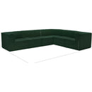 Meridian Ollie Green Boucle Fabric Modular Sectional IMAGE 12