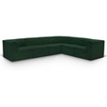  Manufacturer Color_Green -- Ollie 128" Green Boucle Fabric Upholstered 6 pc Modular Sectional IMAGE 1