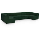  Manufacturer Color_Green -- Ollie 158" Green Boucle Fabric Upholstered 7 pc Modular Sectional IMAGE 1