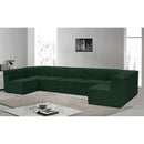  Manufacturer Color_Green -- Ollie 158" Green Boucle Fabric Upholstered 7 pc Modular Sectional IMAGE 2
