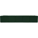 Meridian Ollie Green Boucle Fabric Modular Sectional IMAGE 3