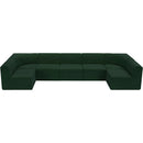  Manufacturer Color_Green -- Ollie 158" Green Boucle Fabric Upholstered 7 pc Modular Sectional IMAGE 6