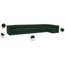  Manufacturer Color_Green -- Ollie 188" Green Boucle Fabric Upholstered 7 pc Modular Sectional IMAGE 16