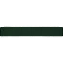 Meridian Ollie Green Boucle Fabric Modular Sectional IMAGE 3