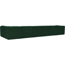 Meridian Ollie Green Boucle Fabric Modular Sectional IMAGE 4