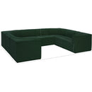  Manufacturer Color_Green -- Ollie 128" Green Boucle Fabric Upholstered 8 pc Modular Sectional IMAGE 14
