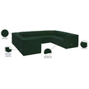  Manufacturer Color_Green -- Ollie 128" Green Boucle Fabric Upholstered 8 pc Modular Sectional IMAGE 15