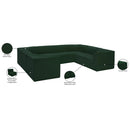 Meridian Ollie Green Boucle Fabric Modular Sectional IMAGE 15