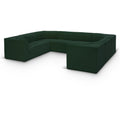  Manufacturer Color_Green -- Ollie 128" Green Boucle Fabric Upholstered 8 pc Modular Sectional IMAGE 1