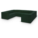  Manufacturer Color_Green -- Ollie 128" Green Boucle Fabric Upholstered 8 pc Modular Sectional IMAGE 1