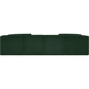  Manufacturer Color_Green -- Ollie 128" Green Boucle Fabric Upholstered 8 pc Modular Sectional IMAGE 3
