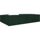  Manufacturer Color_Green -- Ollie 128" Green Boucle Fabric Upholstered 8 pc Modular Sectional IMAGE 4