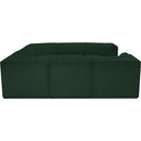  Manufacturer Color_Green -- Ollie 128" Green Boucle Fabric Upholstered 8 pc Modular Sectional IMAGE 7