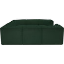 Meridian Ollie Green Boucle Fabric Modular Sectional IMAGE 7