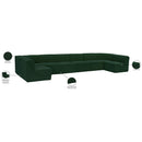  Manufacturer Color_Green -- Ollie 188" Green Boucle Fabric Upholstered 8 pc Modular Sectional IMAGE 13