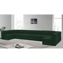  Manufacturer Color_Green -- Ollie 188" Green Boucle Fabric Upholstered 8 pc Modular Sectional IMAGE 2