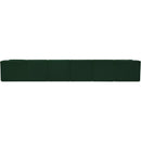 Meridian Ollie Green Boucle Fabric Modular Sectional IMAGE 3